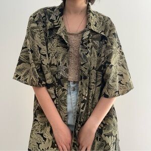 VINTAGE  PS CAREER ELEMENTS FLORAL SHORT SLEEVES SHORT - 18